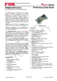 FPMR05TR7510PA Datasheet Cover