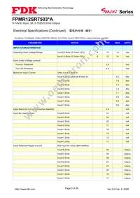 FPMR12SR7503PA Datasheet Page 3