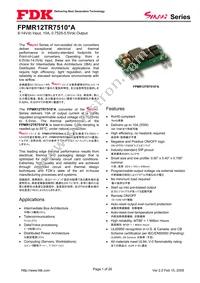 FPMR12TR7510PA Datasheet Cover