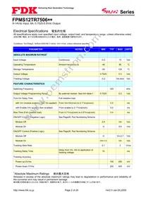 FPMS12TR7506PA Datasheet Page 2
