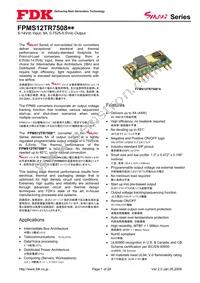 FPMS12TR7508PA Datasheet Cover