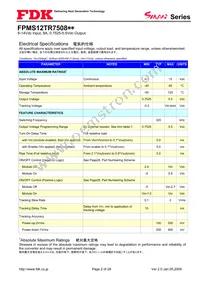 FPMS12TR7508PA Datasheet Page 2