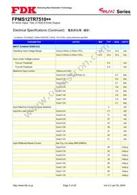 FPMS12TR7510PA Datasheet Page 3