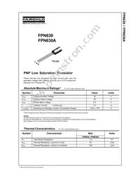 FPN630 Datasheet Cover