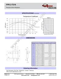 FPR2A-0R075F1 Datasheet Page 2