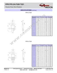 FPR2B-0R002F1 Datasheet Page 4