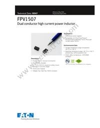 FPV1507-500-R Datasheet Cover