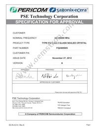 FQ2400005 Datasheet Cover