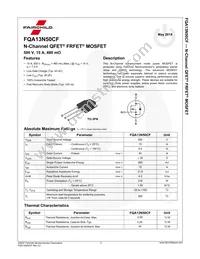 FQA13N50CF Datasheet Page 2