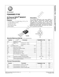 FQA6N90C-F109 Datasheet Cover