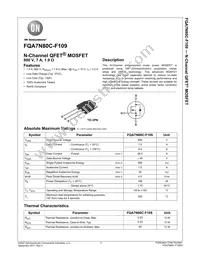 FQA7N80C-F109 Datasheet Cover