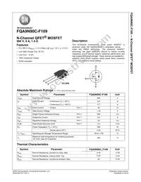 FQA9N90C-F109 Datasheet Cover