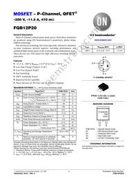 FQB12P20TM Datasheet Cover