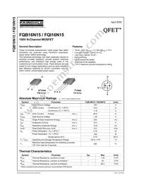 FQB16N15TM Datasheet Cover