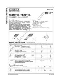 FQB19N10LTM Datasheet Cover