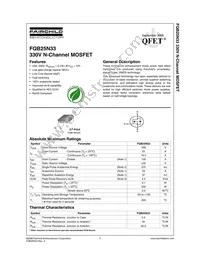 FQB25N33TM Datasheet Cover