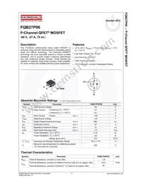 FQB27P06TM Datasheet Page 2