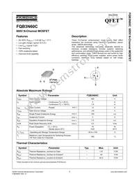 FQB3N60CTM Datasheet Cover