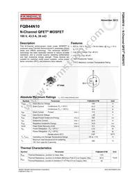 FQB44N10TM Datasheet Page 2