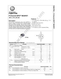 FQB47P06TM-AM002 Datasheet Cover