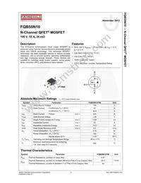 FQB55N10TM Datasheet Page 2