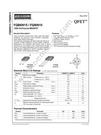 FQB6N15TM Datasheet Cover