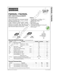 FQD5N20LTF Datasheet Cover