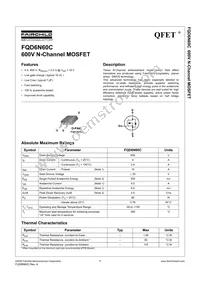 FQD6N60CTM Datasheet Cover