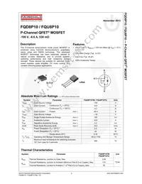 FQD8P10TM Datasheet Page 2