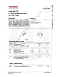 FQNL2N50BTA Datasheet Page 2