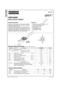 FQP12N60 Datasheet Cover