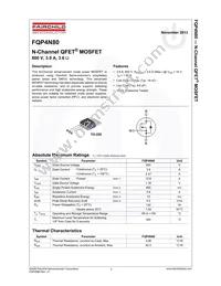 FQP4N80 Datasheet Page 2