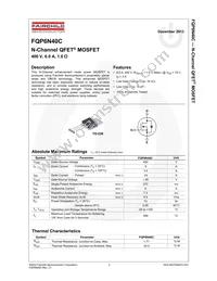 FQP6N40C Datasheet Page 2