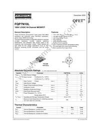FQP7N10L Datasheet Cover