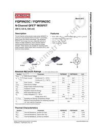 FQP9N25CTSTU Cover