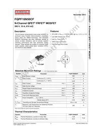 FQPF10N50CF Datasheet Page 2