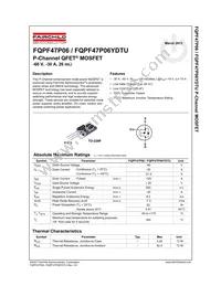 FQPF47P06YDTU Datasheet Page 2