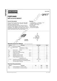 FQPF4N60 Datasheet Cover