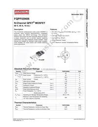 FQPF65N06 Datasheet Page 2