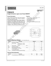 FQS4410TF Datasheet Cover