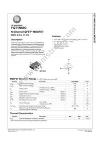 FQT1N60CTF-WS Datasheet Cover