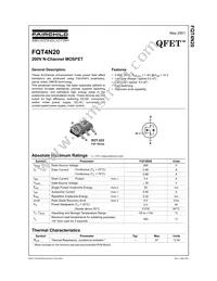 FQT4N20TF Datasheet Cover