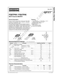 FQU7P06TU_NB82048 Datasheet Cover