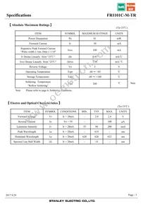 FR1101C-M-TR Datasheet Page 3