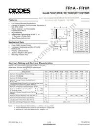 FR1M-13 Datasheet Cover