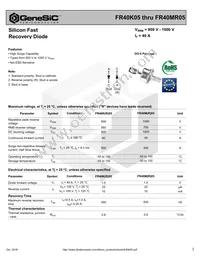 FR40M05 Datasheet Cover