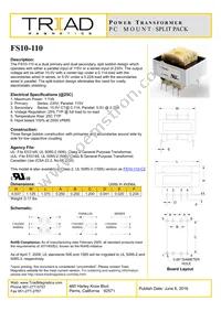 FS10-110 Datasheet Cover