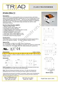 FS10-250-C2 Datasheet Cover