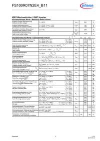 FS100R07N2E4B11BOSA1 Datasheet Page 2