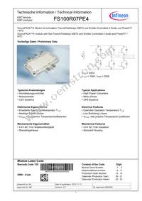 FS100R07PE4BOSA1 Cover